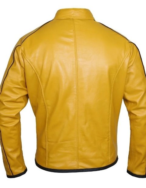 Mustard Yellow Motorcycle Leather Jacket For Men, yellow Motorcycle Jacket , yellow motorcycles Jacket , Yellow motorcycle jacket for men